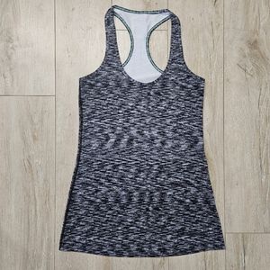 Lululemon Cool Racerback, Size 6, Dramatic Static Black/White
